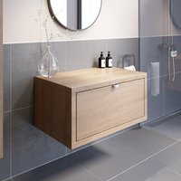 Vitusso Garda Wood Wall Hung Countertop Vanity Unit without Basin - 800mm
