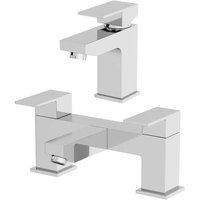 Architeckt Ibbardo Basin Mixer Tap and Bath Mixer Tap Set
