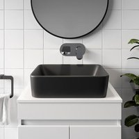 Affine Croix Black Countertop Basin -  480 x 370mm