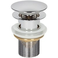 Architeckt Flat Mushroom Clicker Basin Waste - Slotted - For Basin with Overflow Hole