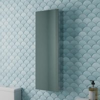 Vale Designs Stalo Tall Single Door Stainless Steel Mirror Cabinet 300 x 900mm