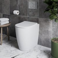 Affine Bordeaux Back To Wall Comfort Height Rimless Toilet & Soft Close Seat