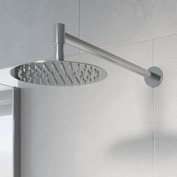 Architeckt Round Wall Mounted Fixed Head 200mm Chrome - Square Arm