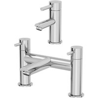 Architeckt Malmo Basin Mixer Tap and Bath Mixer Tap Set