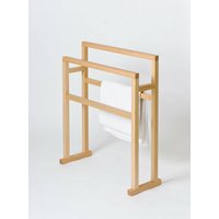 Solid Natural Oak Large Towel Stand, Natural