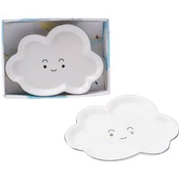 White Cloud Ceramic Soap Dish In Gift Box, White