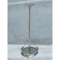 Brass Bee Toilet Roll Stand With Three Bee, Silver
