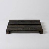 Solid Dark Oak Contemporary Duck Board, Brown