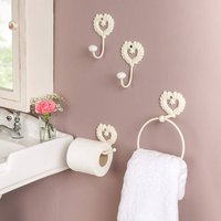 Cast Iron Ivory Bathroom Accessories Collection, Cream/Ivory