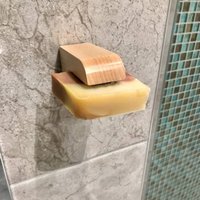 Wood Air Dry Magnetic Soap Holder, Beige/Brown
