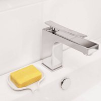 Soap Dish And Draining Spout White Silicone Sets Of Two, White