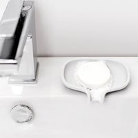 Soap Dish With Draining Spout In Recyclable Silicone