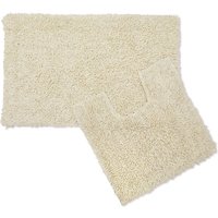 Tumble Twist Cream Pure Cotton 2 Piece Bath Mat Set