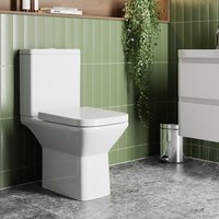 Affine Brittany Short Projection Close Coupled Rimless Toilet & Soft Close Seat