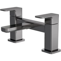 Aquari Quadro Brushed Pewter Bath Mixer Tap