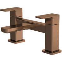 Aquari Quadro Brushed Bronze Bath Mixer Tap