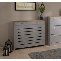 Vale Designs Grey Radiator Cover - Medium with Drawers 1115mm