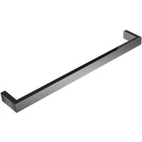 Warmup Burdock Electric Square Single Bar Polished Heated Towel Rail 100 x 650mm - 19W
