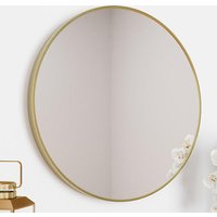 Vale Designs Brushed Brass Framed Round Bathroom Mirror - 600 x 600mm