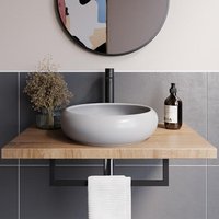 Affine Round Countertop Basin Matt Grey - 420 x 420mm