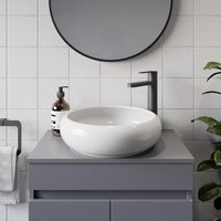 Affine Round Countertop Basin Gloss White - 420 x 420mm