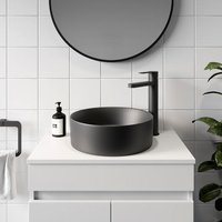 Affine Countertop Basin Sink - Black - 352 x 352mm