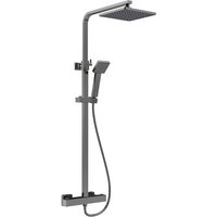 Aquari Quadro Concealed Thermostatic Mixer Shower - Pewter