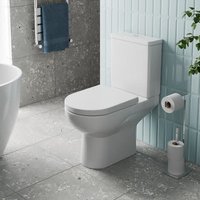 Affine Vichy Close Coupled Rimless Toilet & Soft Close Seat