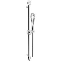 Aquari Needle Shower Riser Rail Kit - 81mm 1 Spray Shower Head & 610mm Riser Rail Chrome