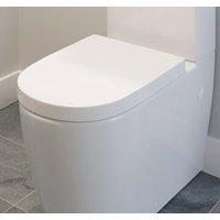 Affine Bordeaux II Soft Close D-Shape Toilet Seat - White