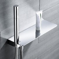 Aquari Shower Handset & Shower Shelf Chrome - 1 Spray