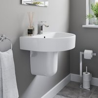 Affine Bordeaux II Semi Pedestal Bathroom Basin 565mm