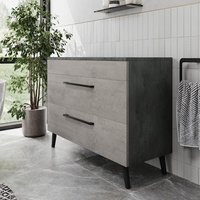 Vitusso Idro Grey Freestanding Countertop Vanity Unit without Basin - 1000mm