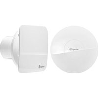 Xpelair Simply Silent Contour Timer and Humidistat controlled with interchangable facsia Extractor Fan 100mm - C4HTRS