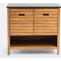 Saturne Acacia Bathroom Vanity Unit, 90cm