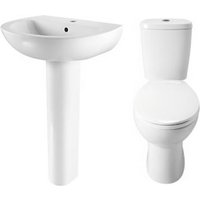 5 Piece Ceramic Bathroom Suite
