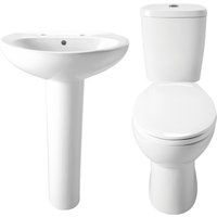 4 Piece Ceramic Bathroom Suite