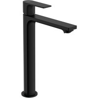 Hansgrohe Rebris E Single lever basin mixer 240 CoolStart EcoSmart+ for washbowls with pop-up waste set - Matt Black - 72591670