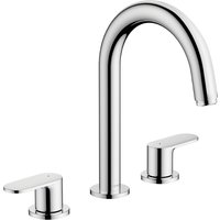 Hansgrohe Vernis Blend 3-hole basin mixer with pop-up waste set - Chrome - 71553000