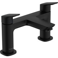 Hansgrohe Logis 2-hole rim mounted bath mixer - Matt Black - 71437670