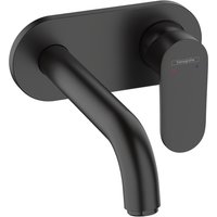 Hansgrohe Vernis Blend Single lever basin mixer for concealed installation wall-mounted with spout 20,7cm - Matt Black - 71576670