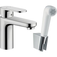 Hansgrohe Vernis Blend Single lever basin mixer 100 with bidet spray & shower hose 160cm - Chrome - 71215000