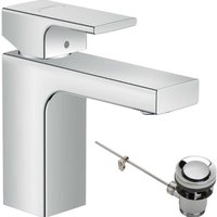 Hansgrohe Vernis Shape Single lever basin mixer 100 with metal pop-up waste set - Chrome - 71568000