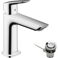Hansgrohe Logis Single lever basin mixer 110 Fine with pop-up waste set - Chrome - 71251000