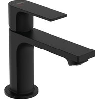 Hansgrohe Rebris E Single lever basin mixer 80 CoolStart with metal pop-up waste set - Matt Black - 72585670