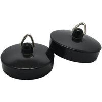 4Trade 1-3/4in Black Bath/Sink Plugs